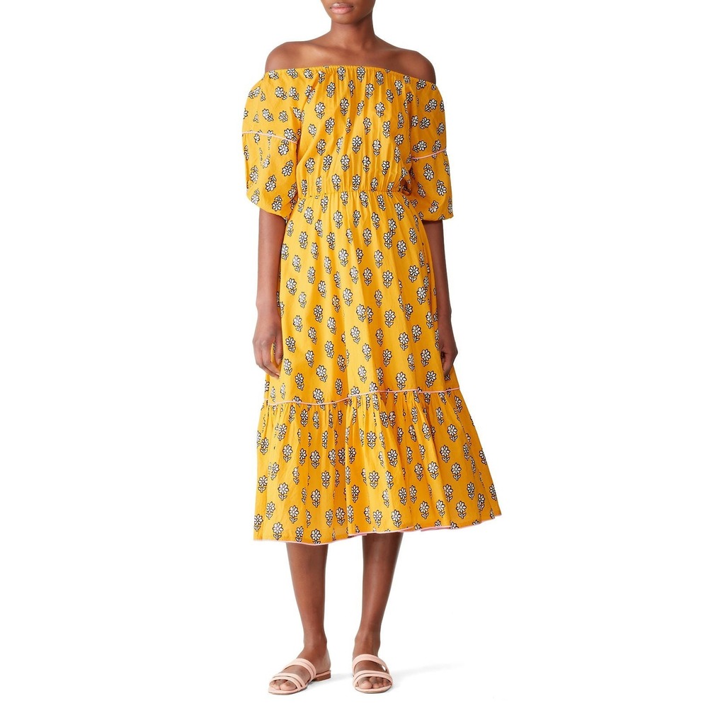 RHODE Yellow Frida Dress